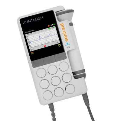 Huntleigh Sonicaid Digital SR2/SR3 Fetal Doppler – Waterproof Rate & Trace Display Dopplers with fixed 2MHz or 3MHz